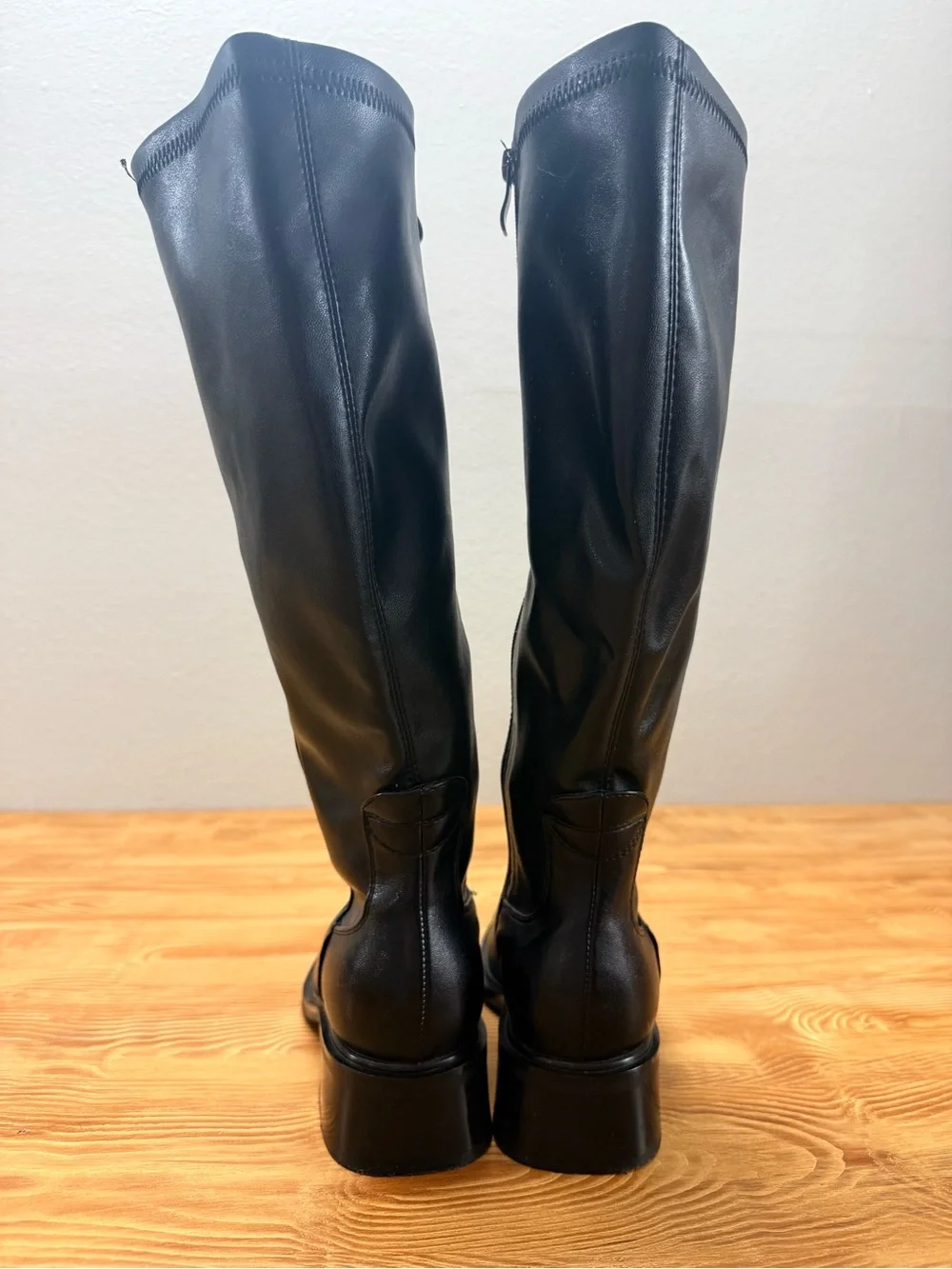 Classic Tall Black Leather Boots
